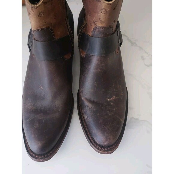 J.B. Dillon Womens Cowboy Boots Brown Size 9 B - Picture 5 of 10